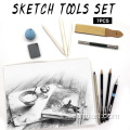 Kit de dessin 7pcs Fine Kit de croquis au crayon